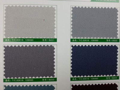 SD-DGYE   滌棉厚紗卡  T/C  20*16  128*60 細節-8